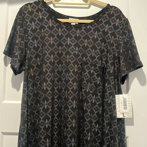 NWT LulaRoe Holiday Collection Carly Dress, Size L